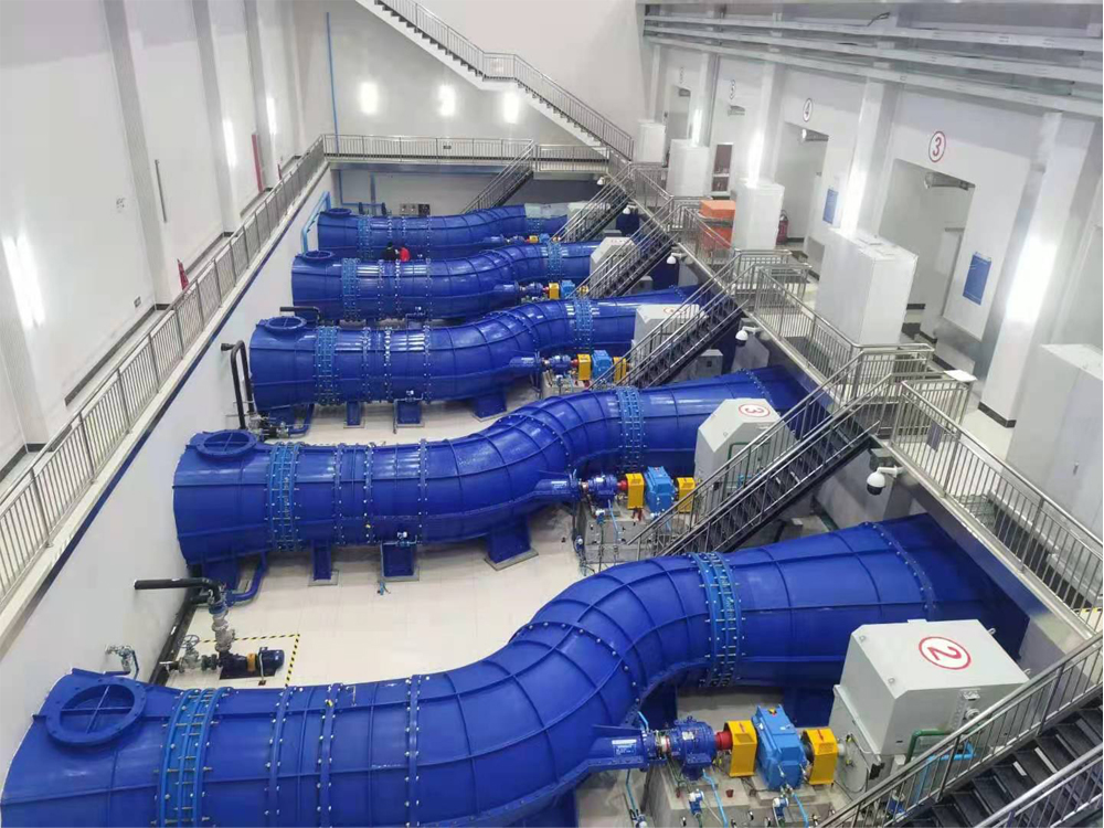 王道泵站，国内首次将大型平面S轴伸贯流泵应用于跨流域调水工程