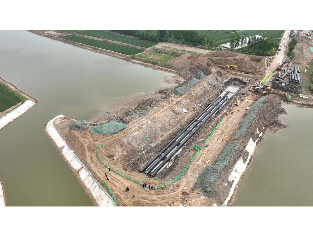 德州市向城区供水工程，管道多口径、多管材，总长约40km